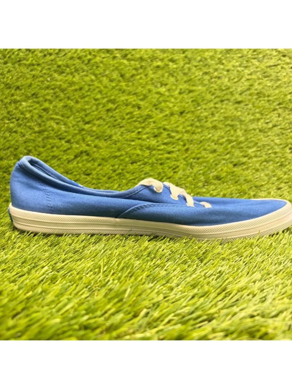 Keds Champion Womens Size 10 Blue White Athletic Skateboard Shoes Sneakers